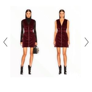 Veronica beard corduroy vest/dress red orial